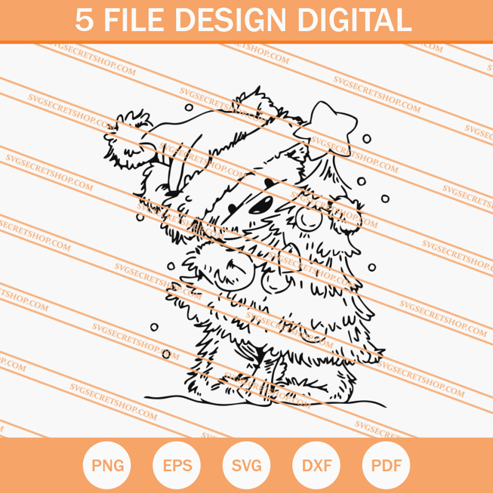 Teddy Bear Christmas Tree SVG, Christmas SVG, Teddy Bear SVG - SVG Secret Shop.jpg