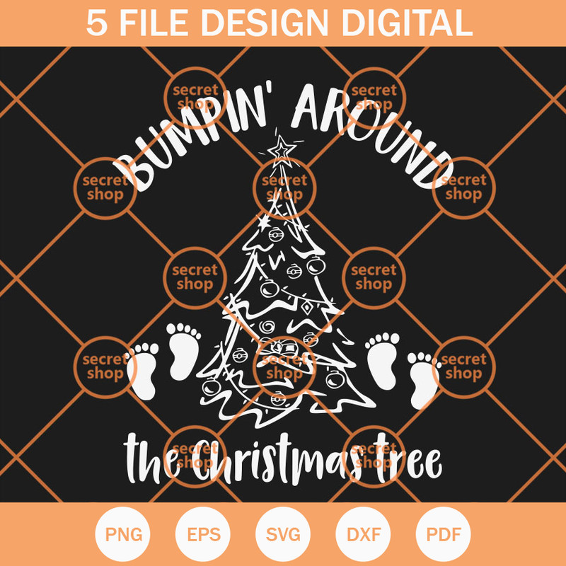 The Christmas Tree SVG, Step Foot Around Christmas Tree SVG, Merry Xmas PNG - SVG Secret Shop.jpg