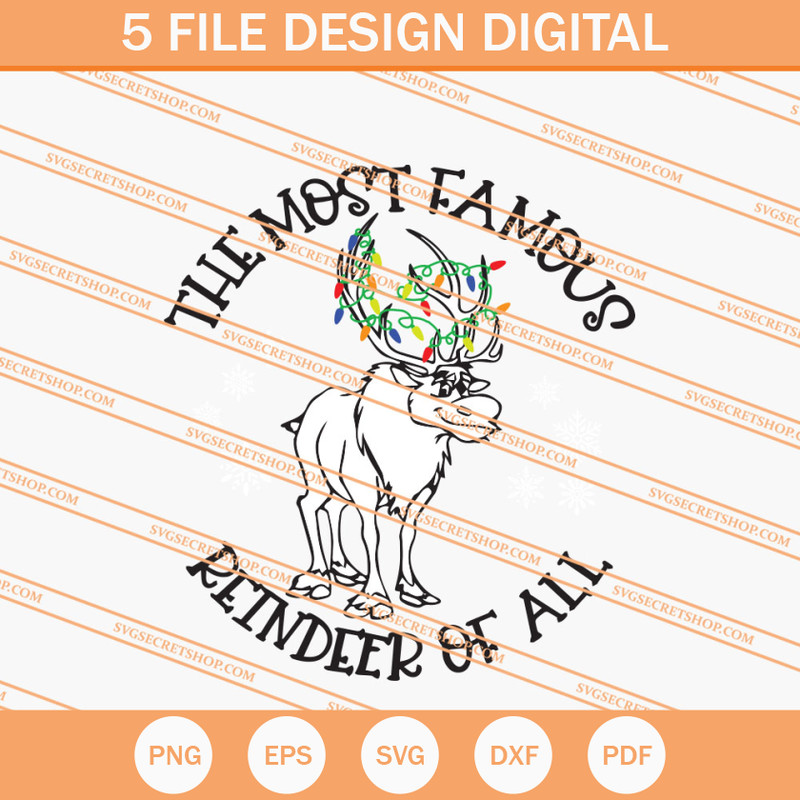The Most Famous Reindeer Of All SVG, Reindeer SVG - SVG Secret Shop.jpg