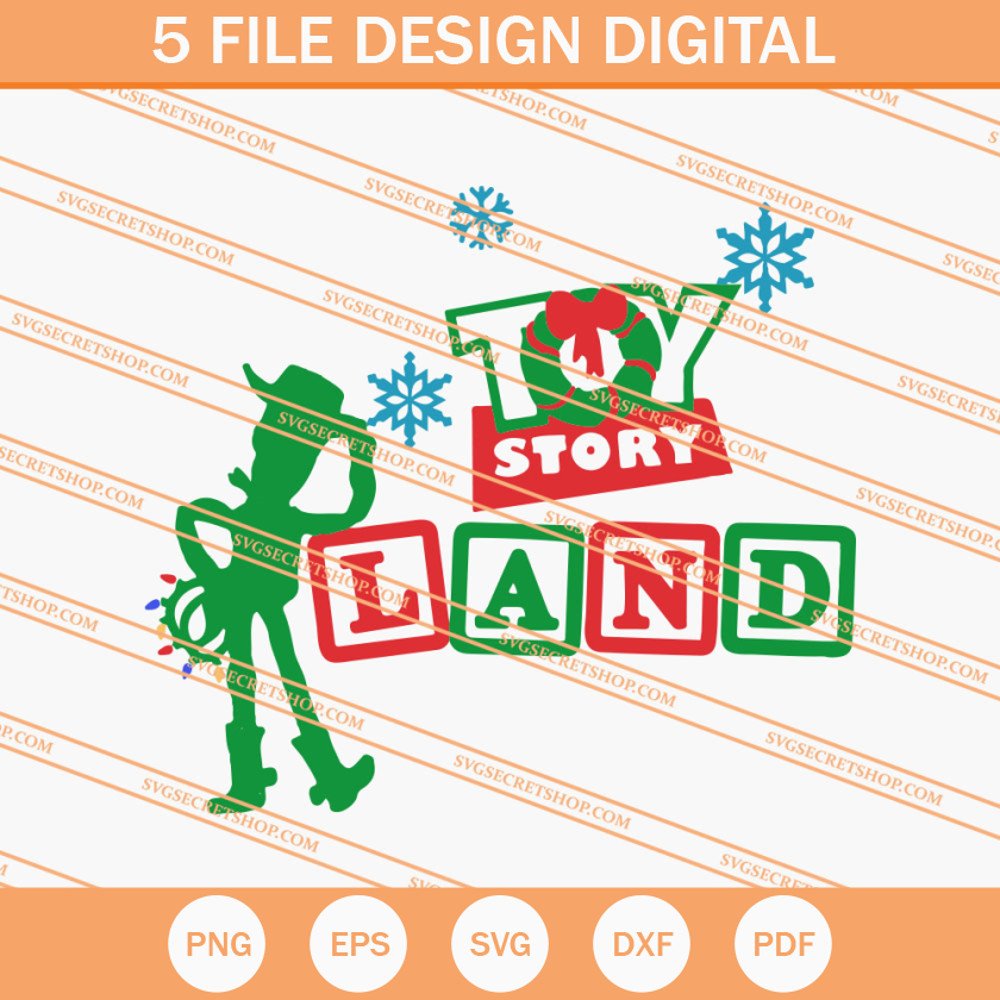 Toy Story Land Christmas SVG, Christmas SVG, Toy Story SVG - SVG Secret Shop.jpg