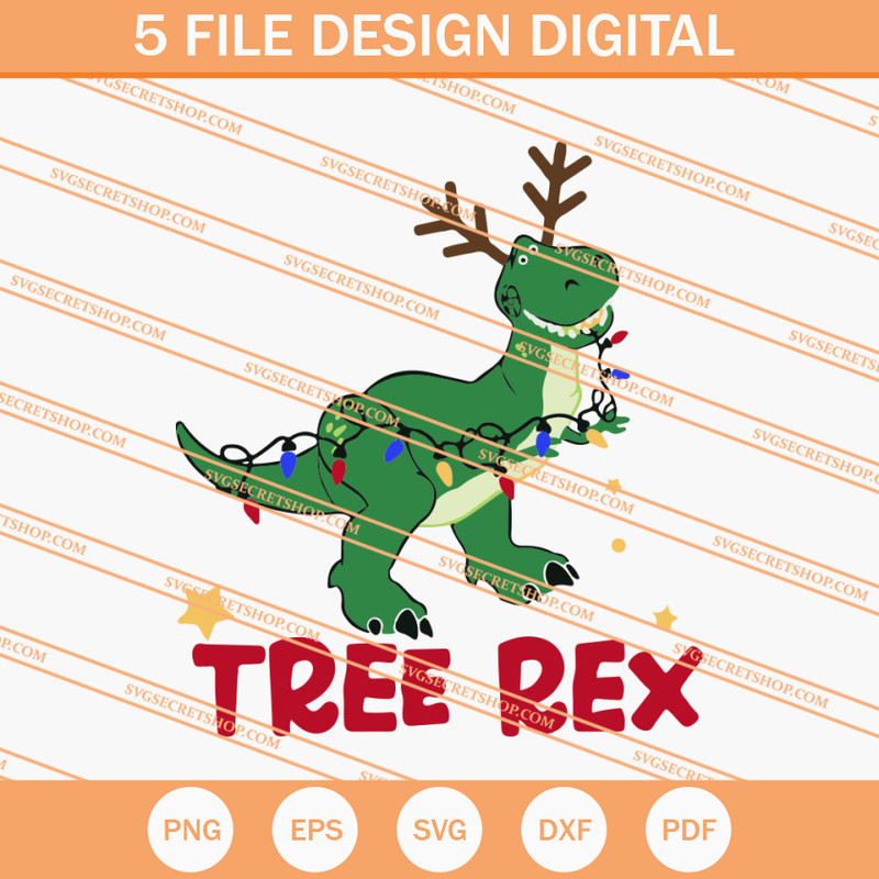 Toy Story Tree Rex SVG, Christmas SVG, Toy Story SVG - SVG Secret Shop.jpg