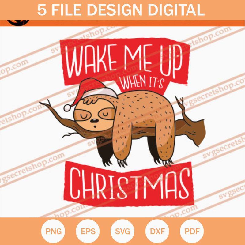 Wake Me Up When It's Christmas SVG, Christmas SVG - SVG Secret Shop.jpg