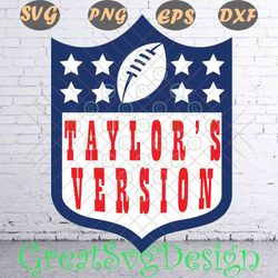 Taylor is Version svg png, Taylor Swiftie Football, Taylor's Version
