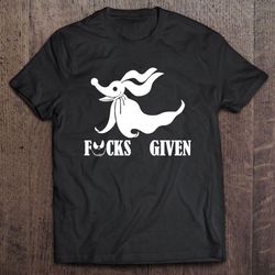fuck given zero nightmare before christmas tshirt