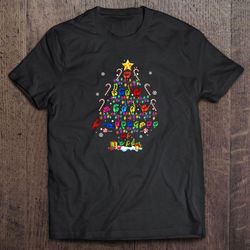 funny asl christmas tree sign language shirt