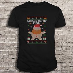ginger beard man tshirt gift