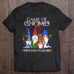 game of gnomes christmas is coming christmas lights shirt