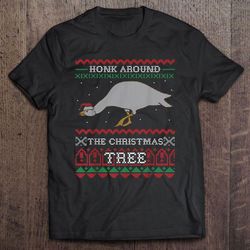 honk around the christmas tree tshirt gift