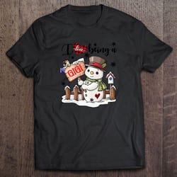 i love being a gigi snowman christmas gift top