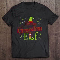 i am the grandma elf christmas2 tshirt
