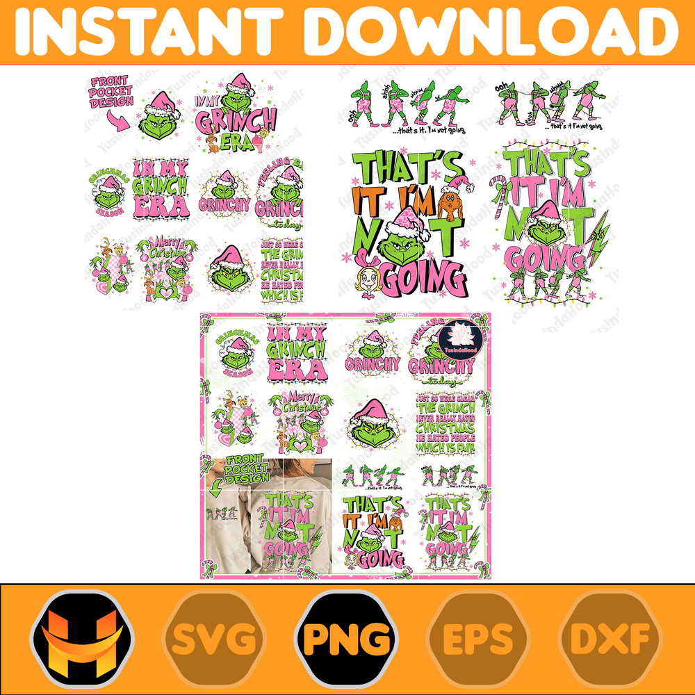 15+ Pink Christmas Png Bundle, My Day Design Png, Bougie Christmas Png, Christmas Movie Png, That It I'm Not Going Png.jpg