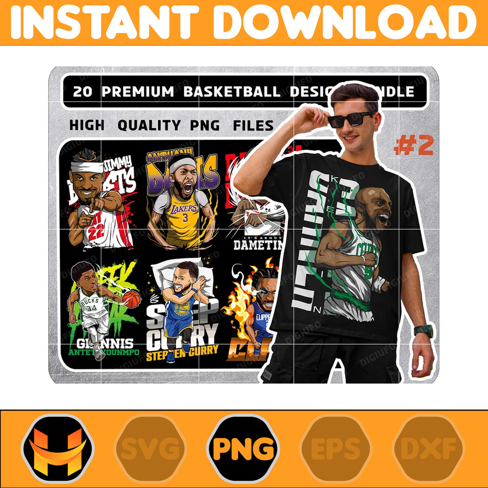 20 premium basketball tee Png bundle, high quality print on demand designs, commercial use files for Cricut, Png, poster, t-shirt printable.jpg