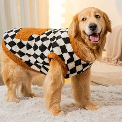 Dog Sweaters for Large Dogs Dog Hoodie Dog Clothes Warm Soft Dog Coats Hooded Sweatshirt Dog Sweaters for Large Dogs