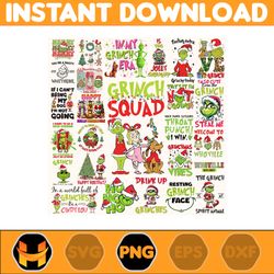 30 files the grinch png bundle, merry grnichmas png, retro grinch png, christmas sublimation, digital sublimation