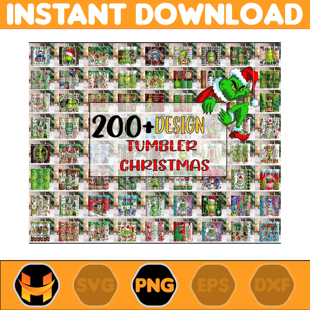 200+ Christmas Tumbler, 20oz Skinny Tumbler Sublimation Designs, Christmas Rules Tumbler Wrap for Straight Tumbler PNG.jpg