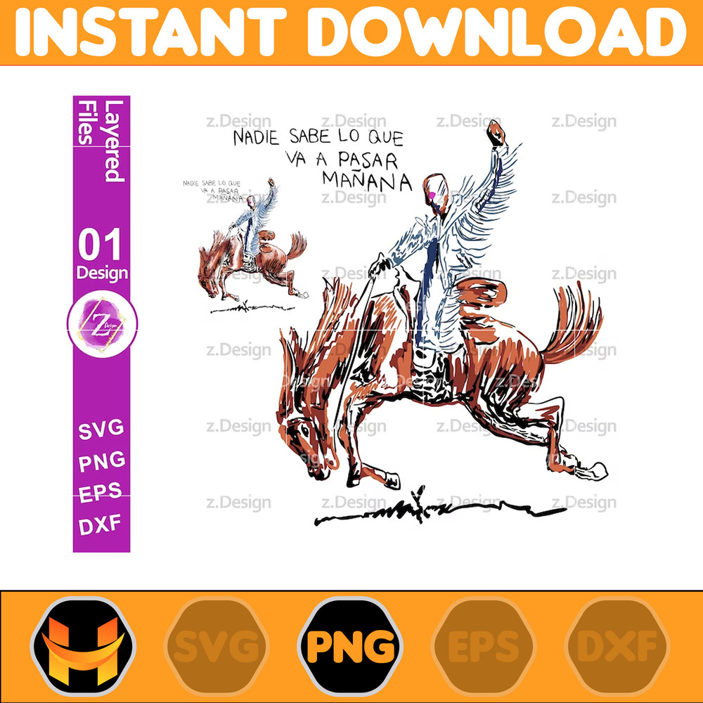 Bad Bunny New album cover Nadie sabe lo que va a pasar manana png File Sublimation, cute Bad Bunny PNG, Bad Bunny dtf, Digital Download1.jpg