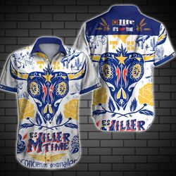 miller lite hawaii shirt