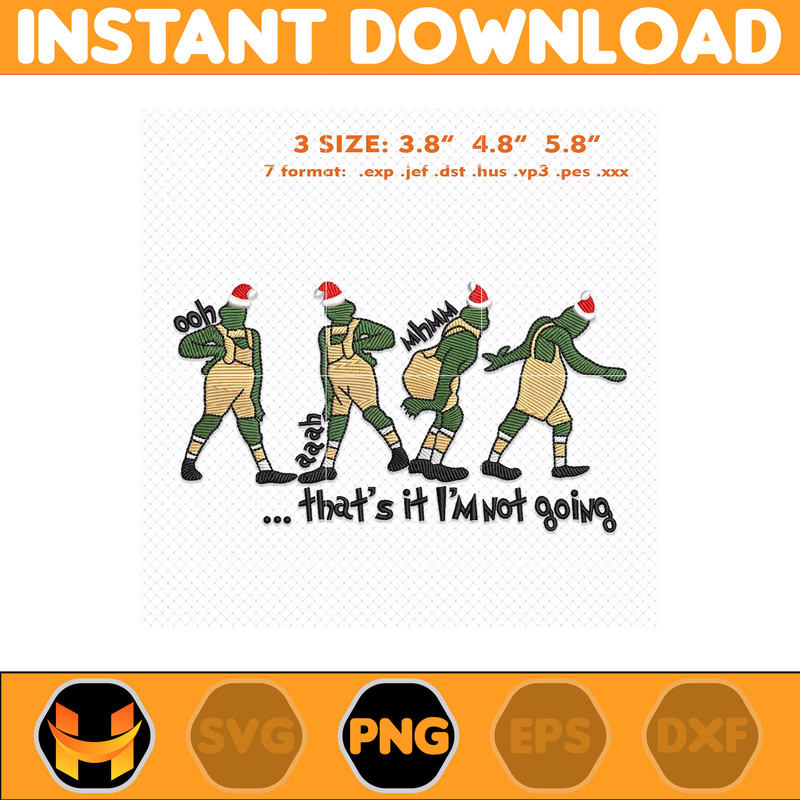 Christmas Embroidery Designs, Thats It Im Not Going Designs, Merry Xmas Embroidery Designs, Est 1957 Embroidery Files, Instant Download.jpg