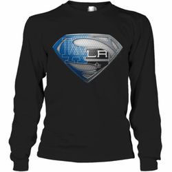 Superman Los Angeles Dodgers And Los Angeles Raiders Long Sleeve T-Shirt