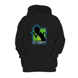 rick and morty get schwifty pickle rick tiny rick hoodie