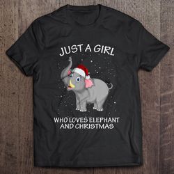 Just A Girl Who Loves English Springer Spaniel And Christmas TShirt