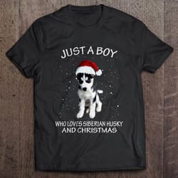 just a boy who loves silverado and christmas tshirt