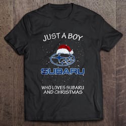 just a boy who loves tigers and christmas tshirt