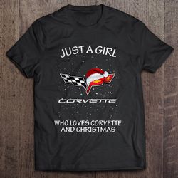just a girl who loves cows and christmas tshirt
