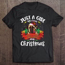 just a girl who loves falcons and christmas shirt