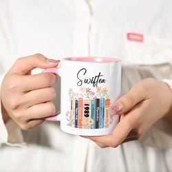 music albums as books coffee mug, trendy album mug gift, gift for music lovers, music lover mug gift gift for her him b