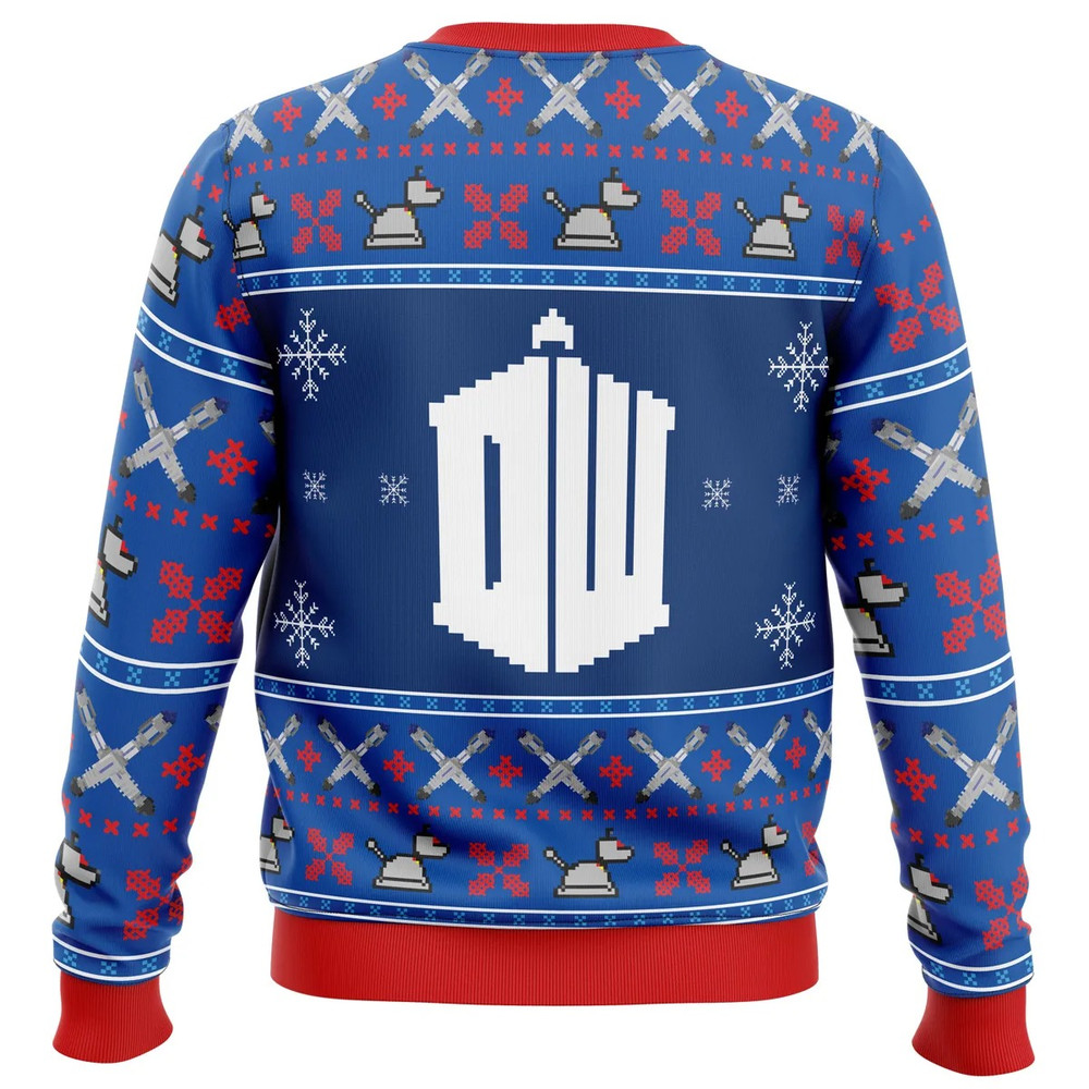 Doctor Who Tardis All Over Print Ugly Hoodie Zip 3D Hoodie 3D Ugly Christmas Sweater 3D Fleece Hoodie