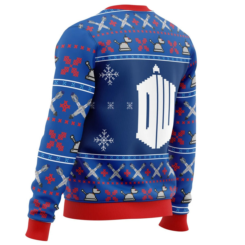 Doctor Who Tardis All Over Print Ugly Hoodie Zip 3D Hoodie 3D Ugly Christmas Sweater 3D Fleece Hoodie
