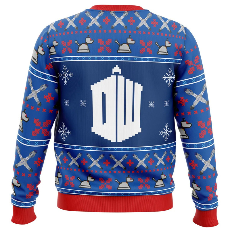 Doctor Who Tardis All Over Print Ugly Hoodie Zip 3D Hoodie 3D Ugly Christmas Sweater 3D Fleece Hoodie