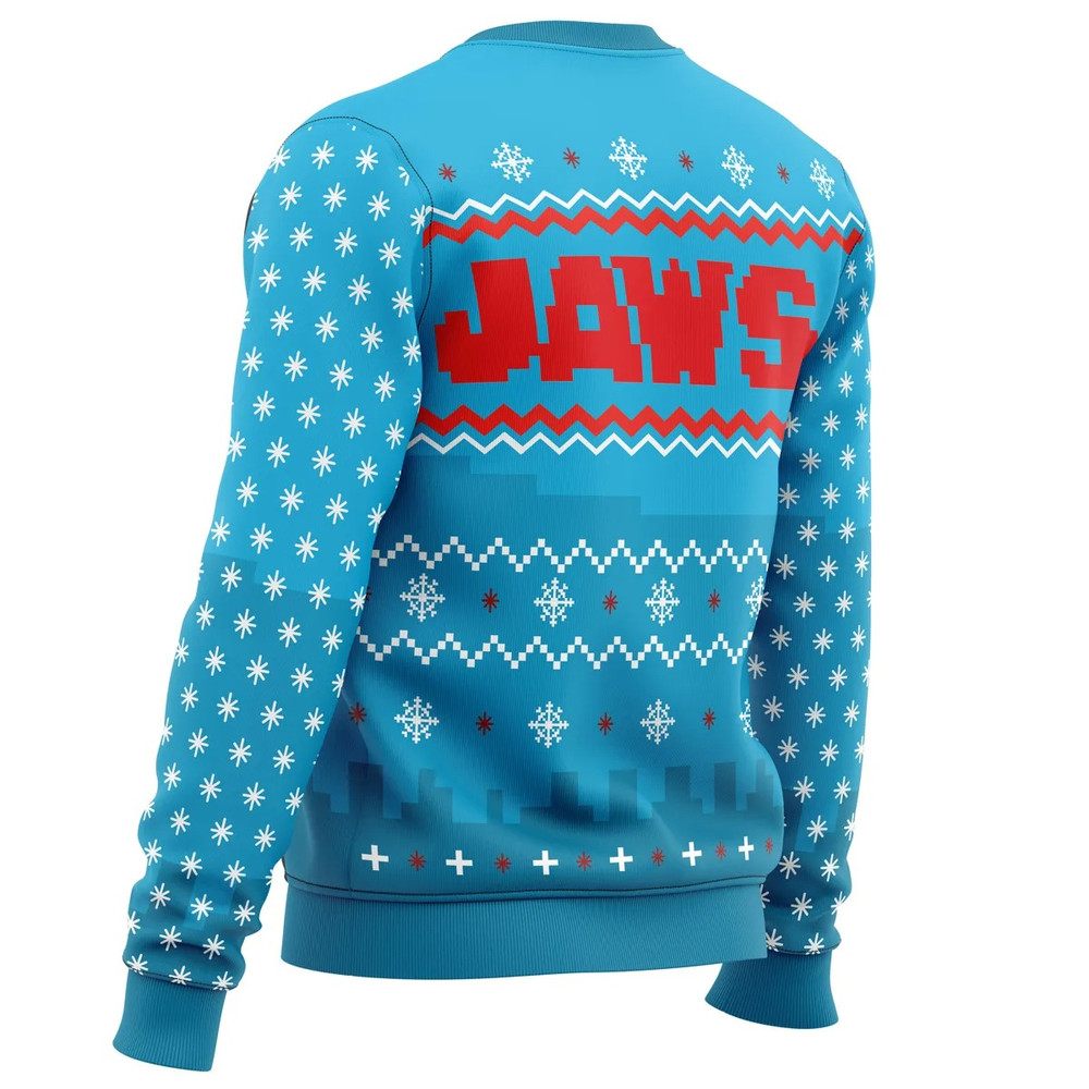 Jaws All Over Print Ugly Hoodie Zip 3D Hoodie 3D Ugly Christmas Sweater 3D Fleece Hoodie