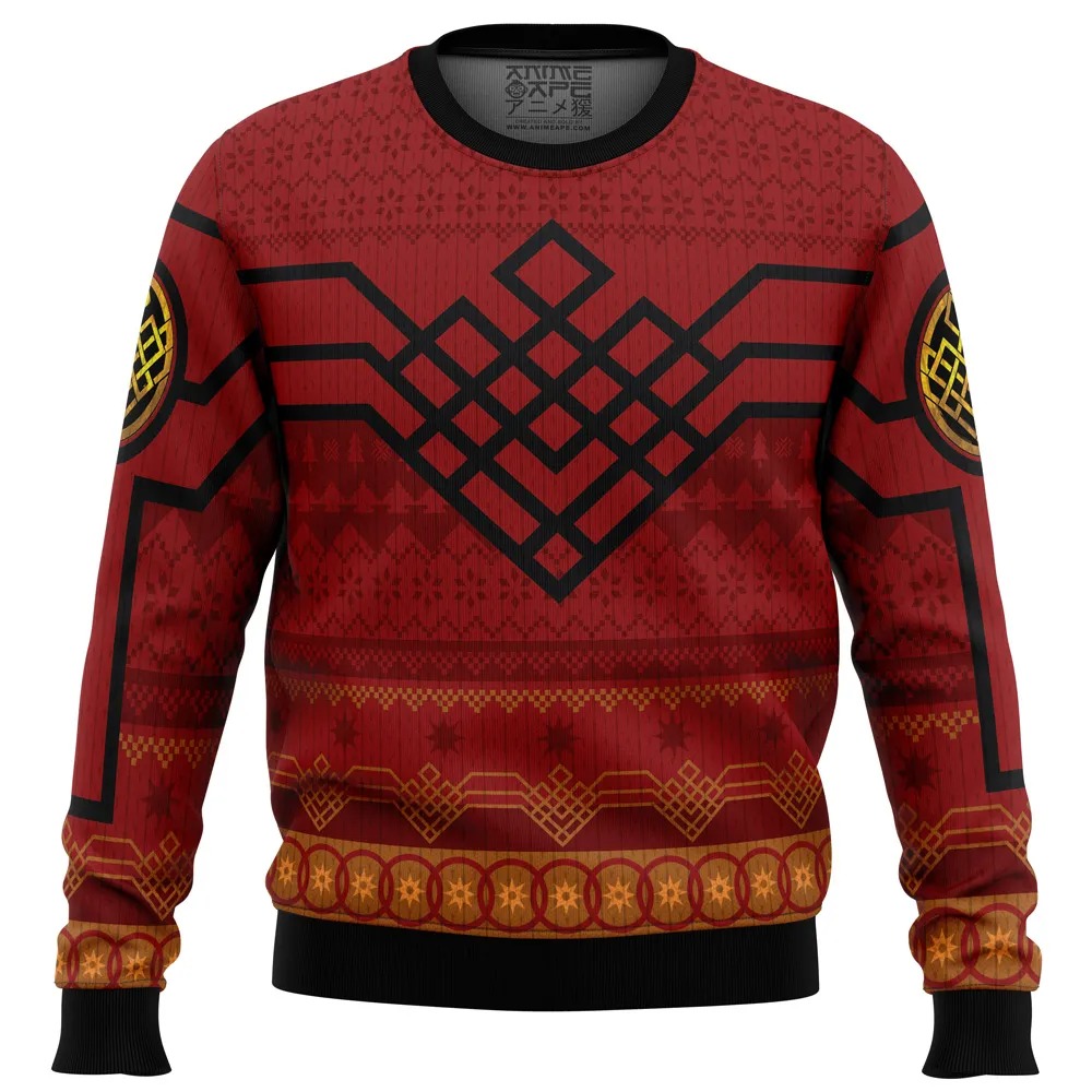 Ten Golden Rings Shang-Chi Marvel All Over Print Ugly Hoodie Zip 3D Hoodie 3D Ugly Christmas Sweater 3D Fleece Hoodie