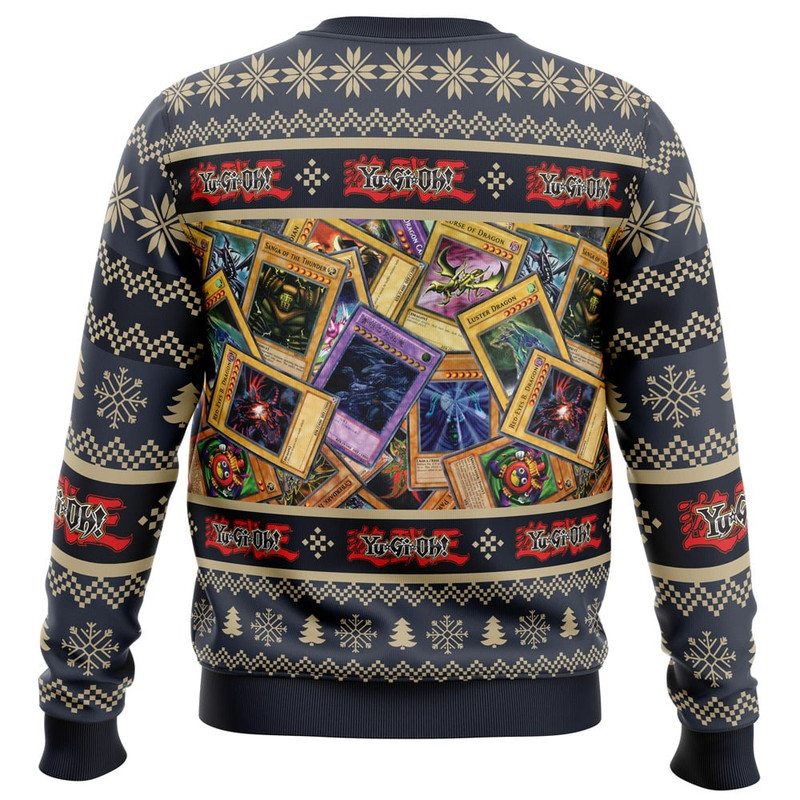 Trading Cards Yugioh All Over Print Ugly Hoodie 3D Zip Hoodie 3D Ugly Christmas Sweater 3D Fleece Hoodie