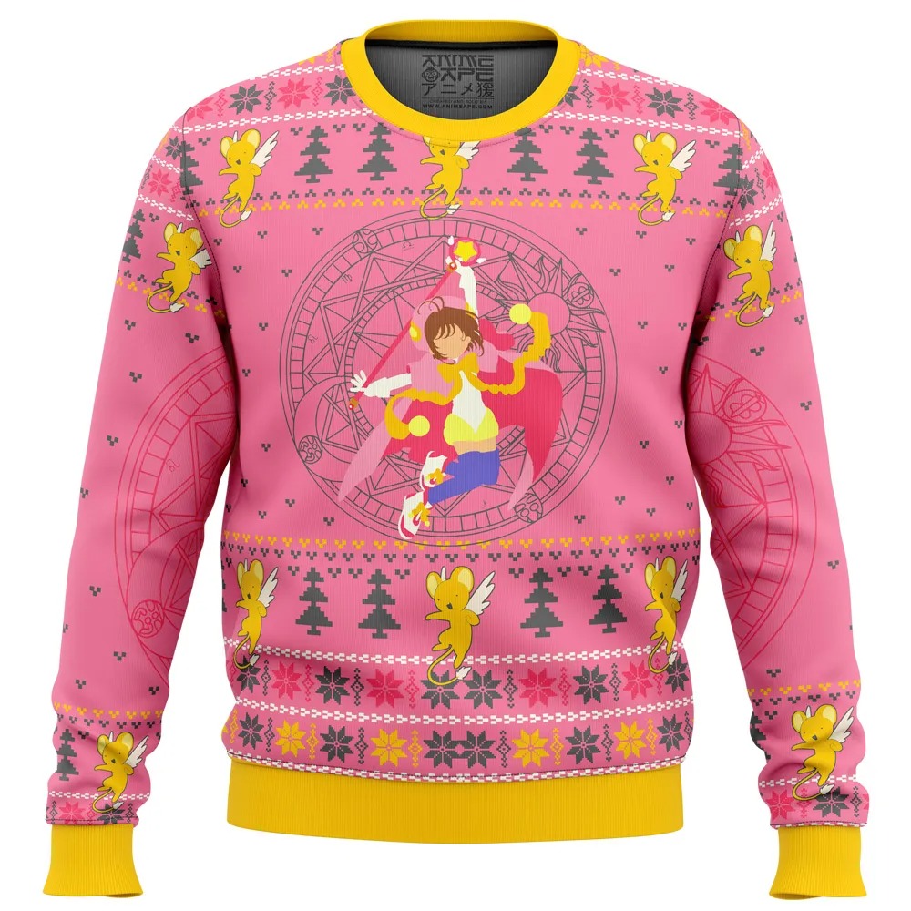 Cardcaptor Sakura All OVer Print Ugly Hoodie 3D Zip Hoodie 3D Ugly Christmas Sweater 3D Fleece Hoodie