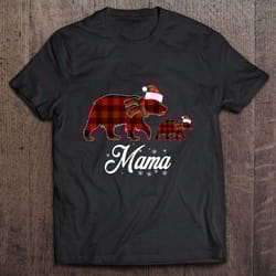 mama bear with christmas lights autism awareness t-shirt