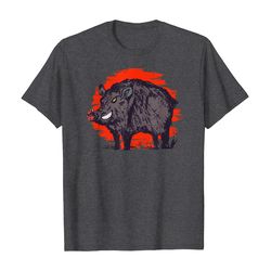 hog hunting boar hunters grunt javelina wild pig trapping t-shirt