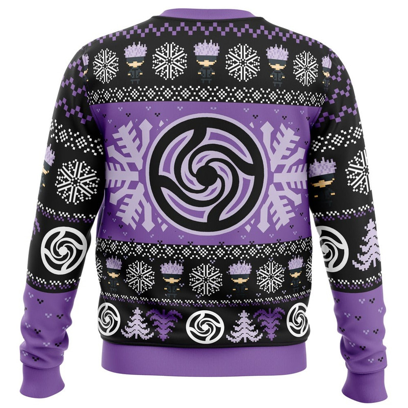 Chibi Satoru Gojo Jujutsu Kaisen All OVer Print Ugly Hoodie 3D Zip Hoodie 3D Ugly Christmas Sweater 3D Fleece Hoodie