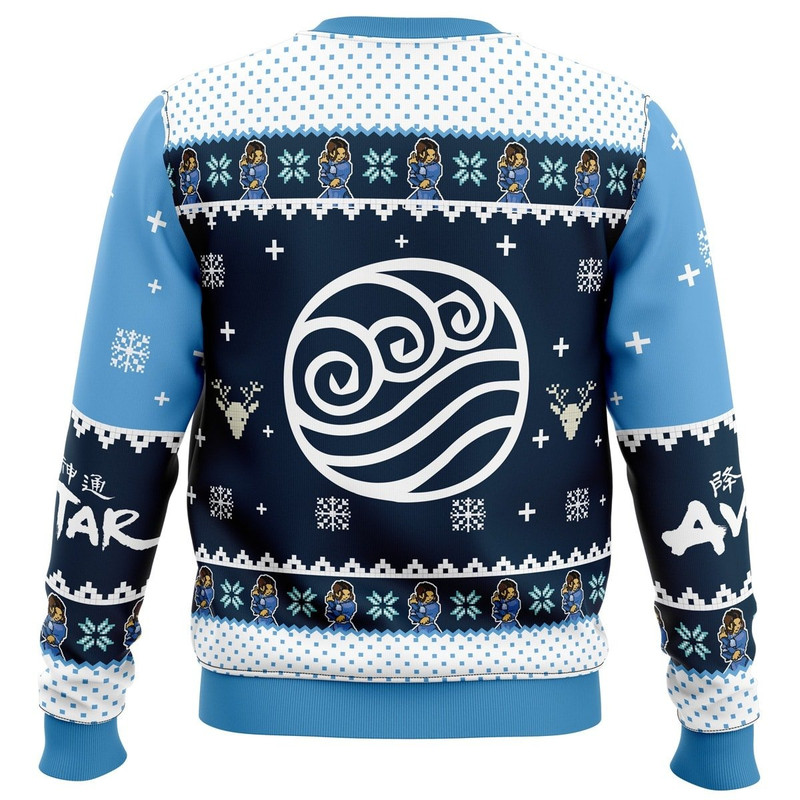 Waterbenders Water Tribe Avatar All OVer Print Ugly Hoodie 3D Zip Hoodie 3D Ugly Christmas Sweater 3D Fleece Hoodie
