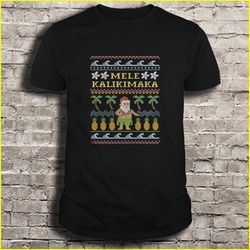 mele kalikimaka hawaiian christmas tshirt