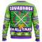 Cowabunga Donatello Christmas Teenage Mutant Ninja Ugly Hoodie 3D Zip Hoodie 3D Ugly Christmas Sweater 3D Fleece Hoodie