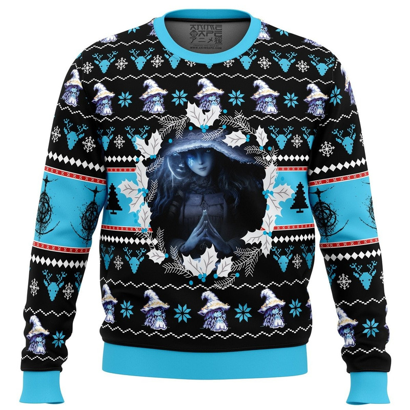 Ranni the Witch Elden Ring All Over Print Ugly Hoodie 3D Zip Hoodie 3D Ugly Christmas Sweater 3D Fleece Hoodie