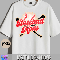 baseball mom png- digital download