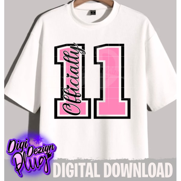 11th Birthday Svg-Png- Officially 11 Svg- Digital Download | Inspire Uplift