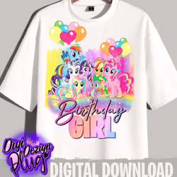 pony birthday png- digital download