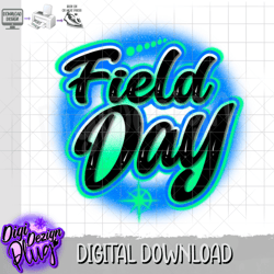 field day airbrush png- digital download (message 1st for diffrent colors)