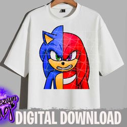 sonic png- knuckles png- digital download