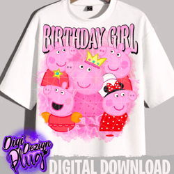 peppa pig birthday png- digital downlaod
